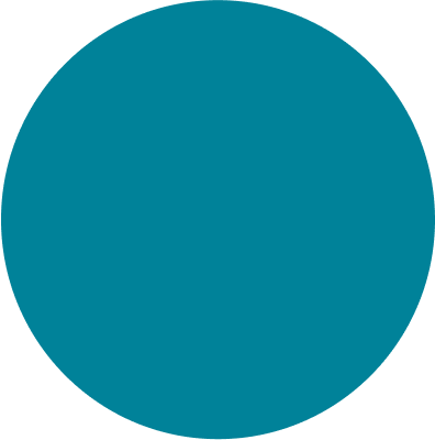 Turquoise circle icon